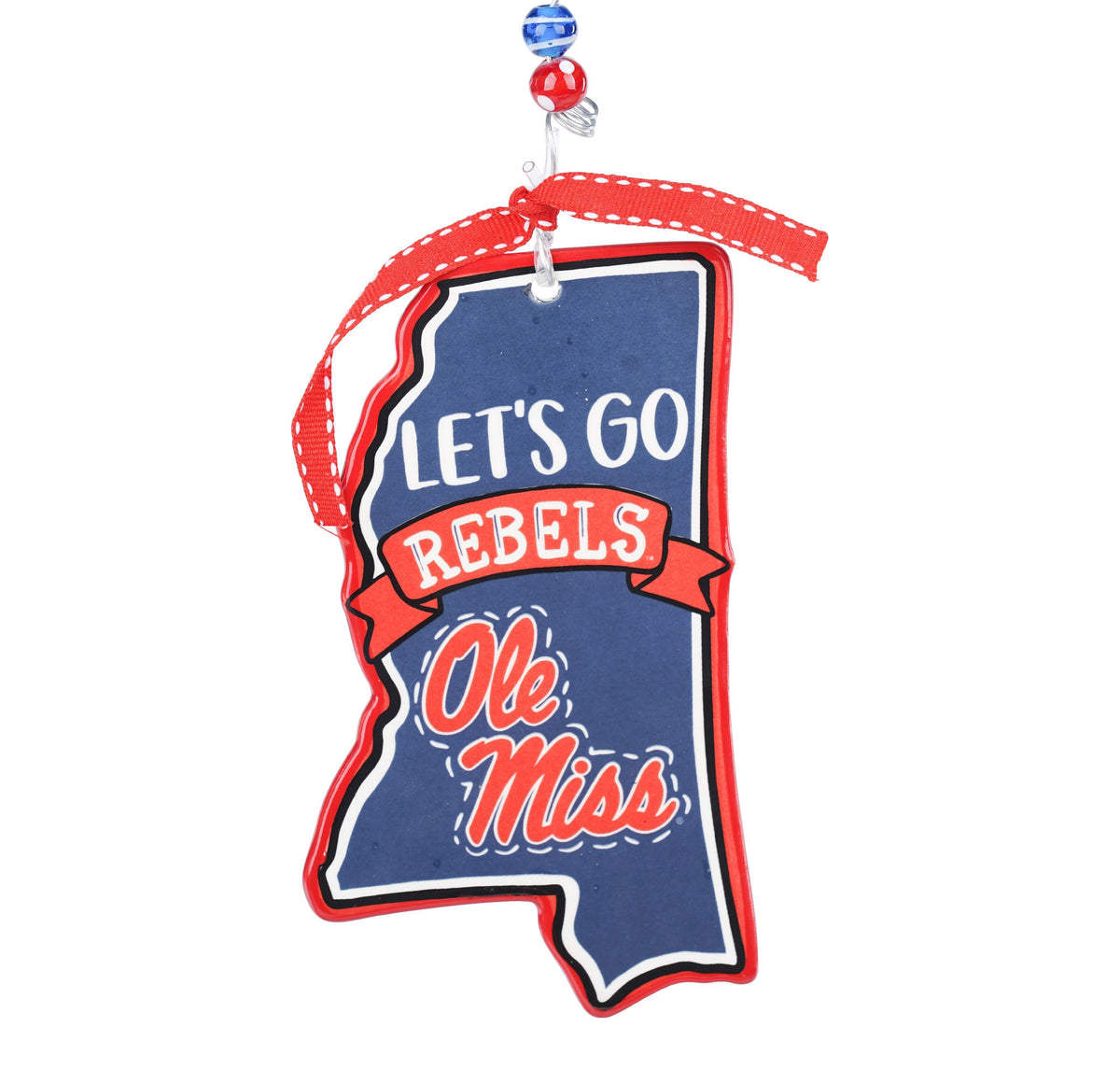 Flat Ornament | Let's Go Ole Miss