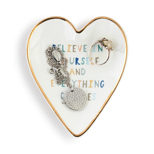 Heart Trinket Dish | Believe in Yourself