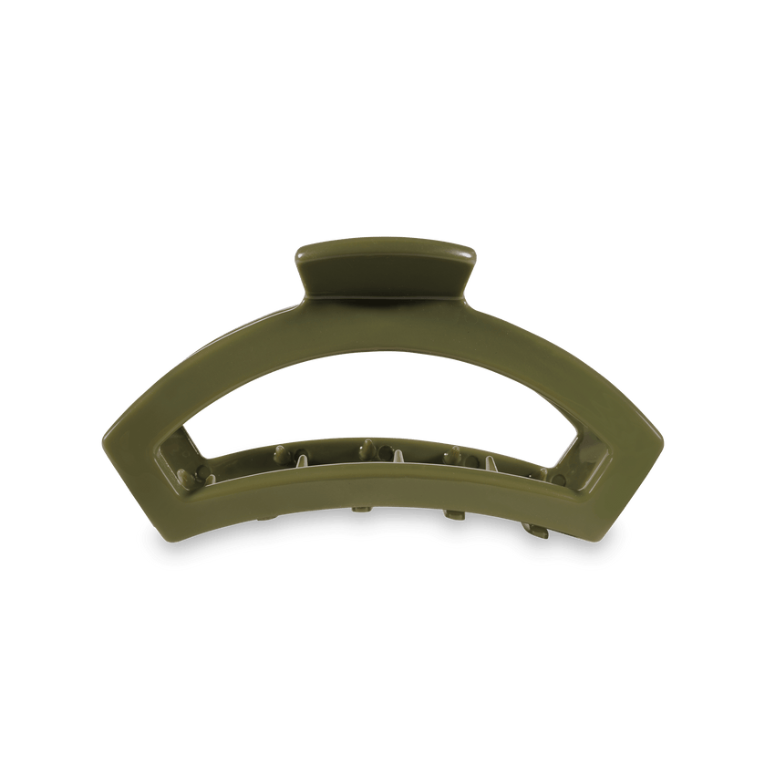 Teleties Open Hair Clip | Olive | Assorted Sizes