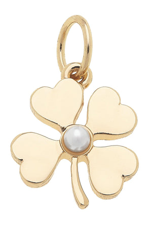 Charm | Pearl Shamrock