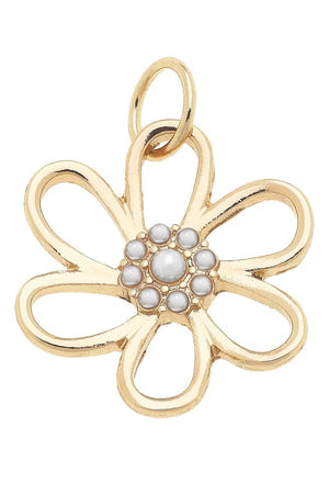 Charm | Pearl Studded Open Flower