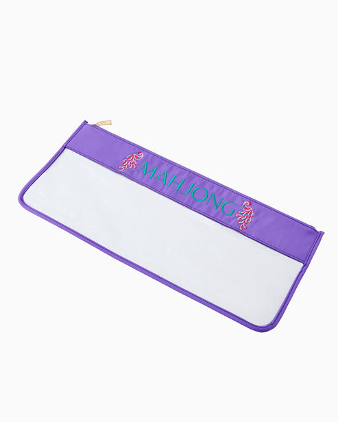 Mahjong Bag | Purple Peacock