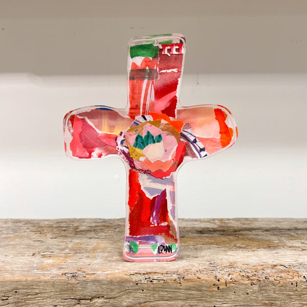 Large Acrylic Cross | Red