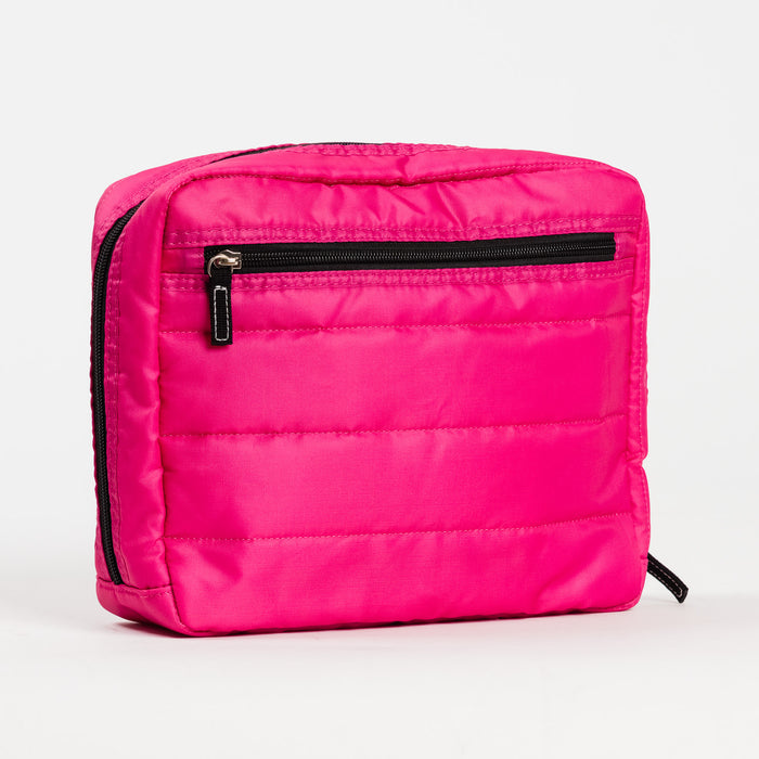 All Inclusive | Travel Organizer | Pink Puffer with Orange Interior
