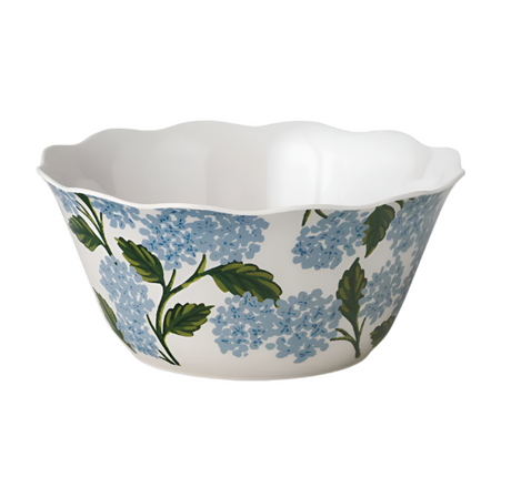 Hydrangea Melamine Serving Bowl
