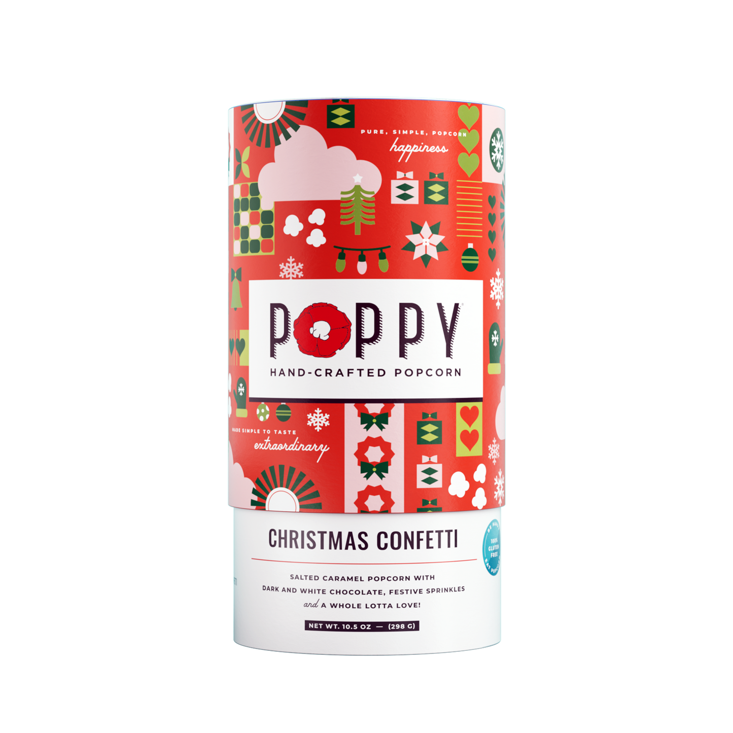 Christmas Confetti Holiday Cylinder