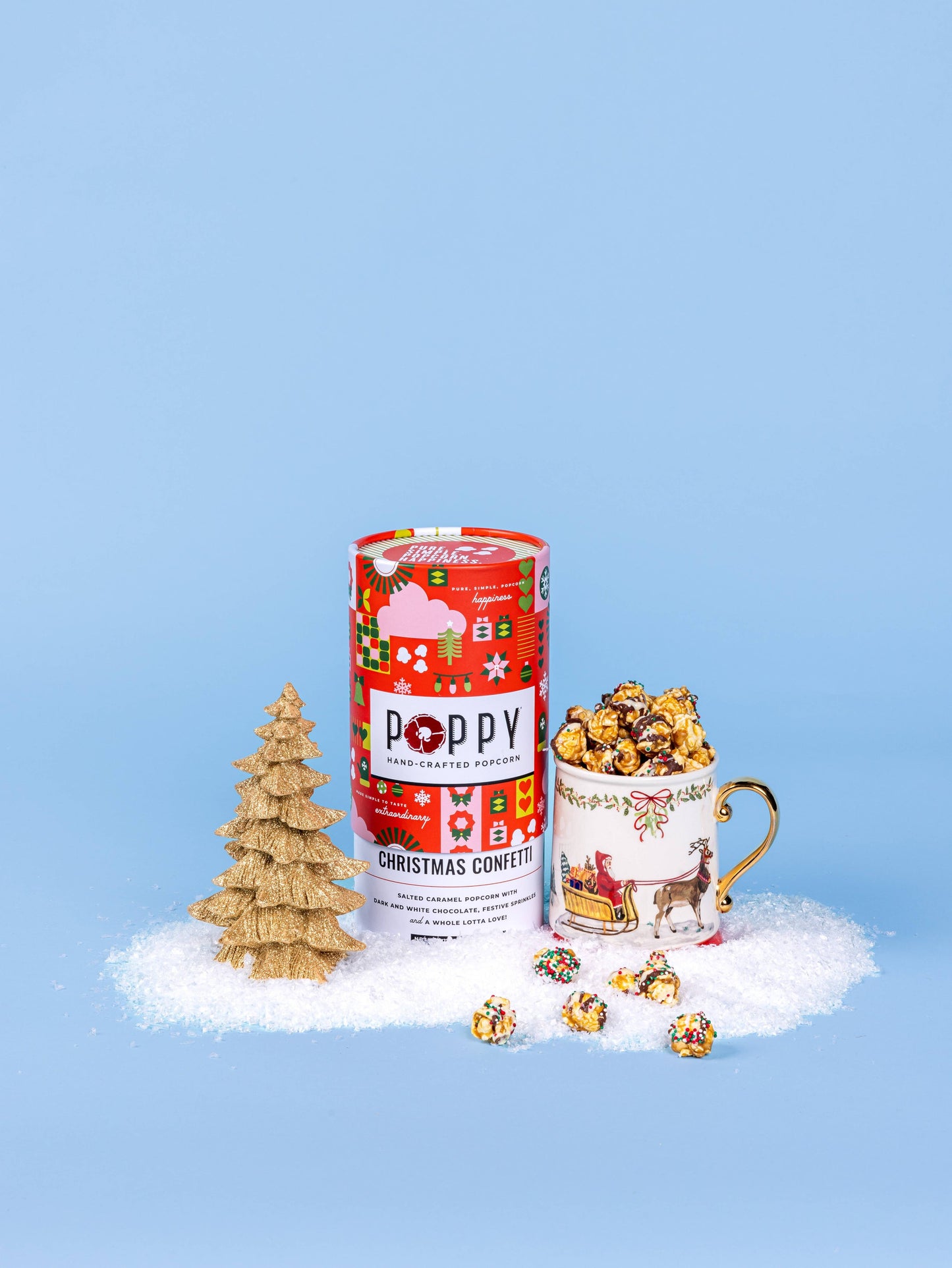 Christmas Confetti Holiday Cylinder