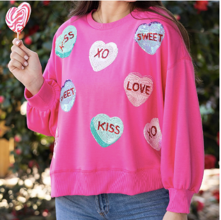 Millie Sweatshirt | Candy Hearts