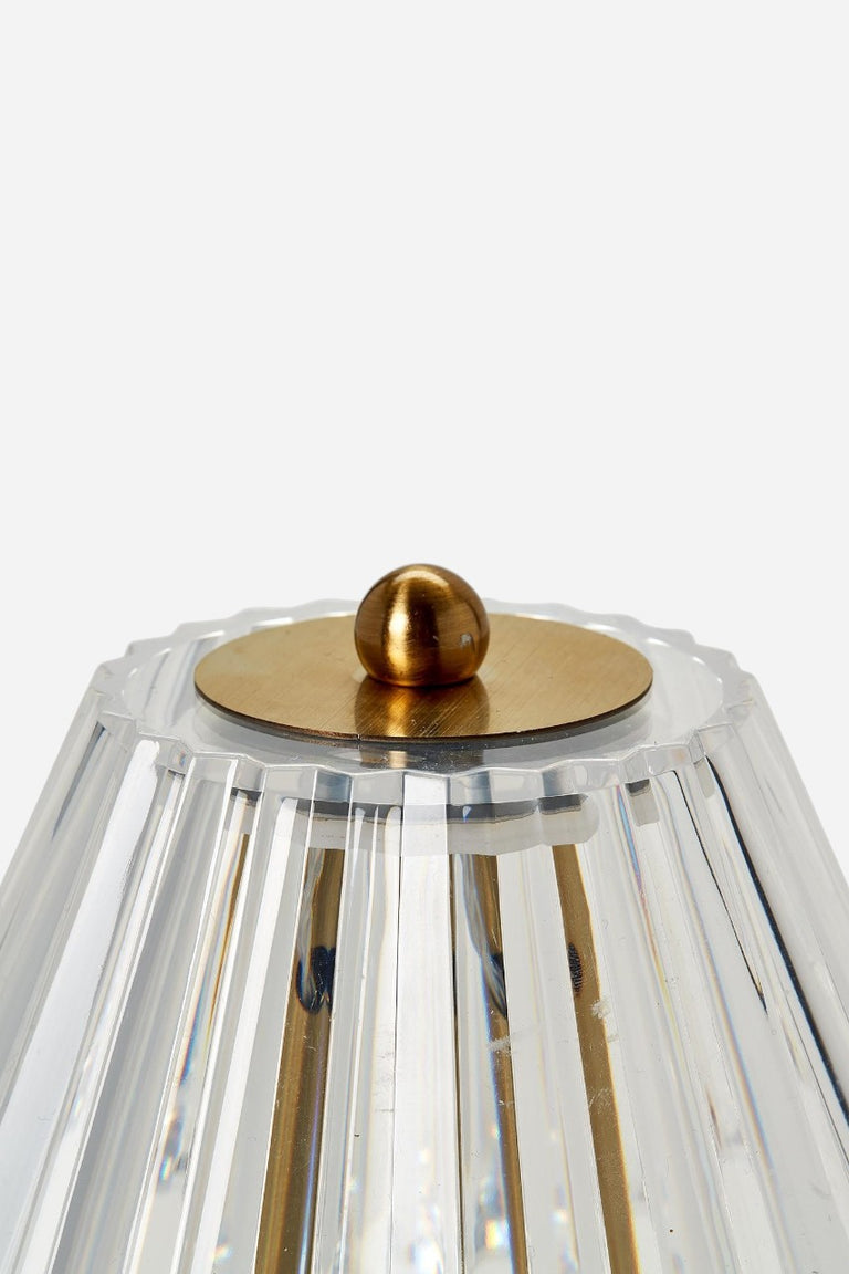 LED Portable Cordless Table Lamp with Acrylic Shade