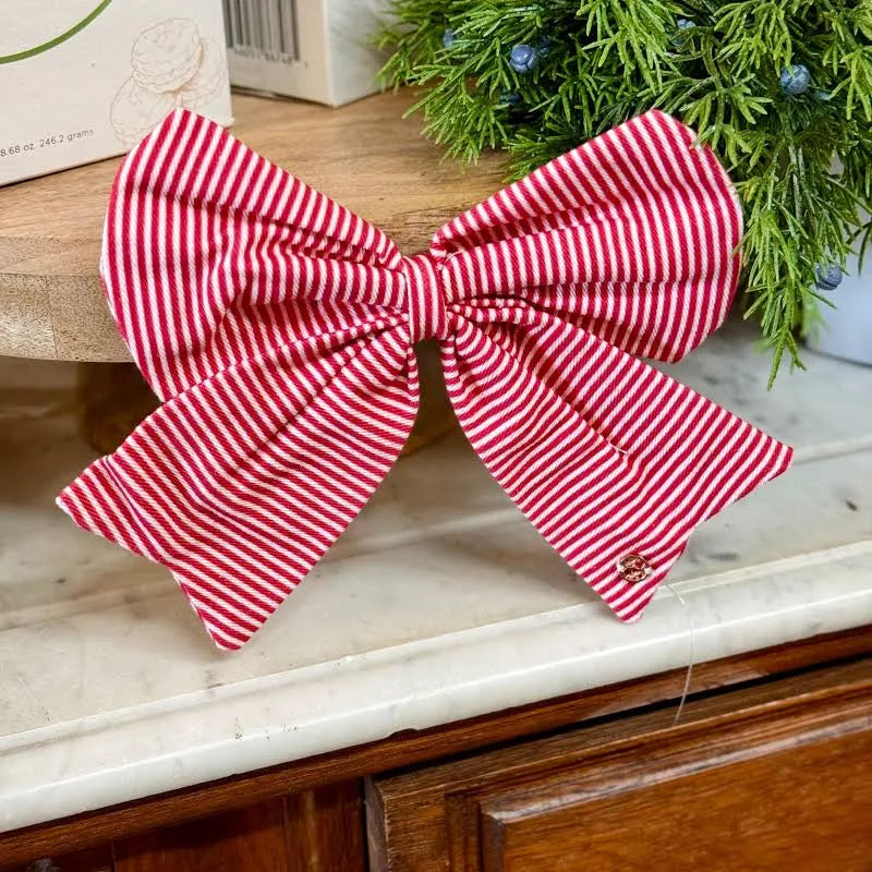 Magnetic Bow | Red Stripe