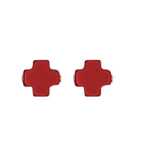 Signature Cross Stud | Red