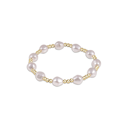 Extends | Admire Gold 3mm Bead Bracelet | Pearl