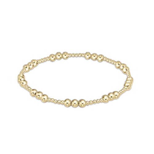 ENEWTON EXTENDS - CLASSIC JOY PATTERN 4MM BEAD BRACELET - GOLD