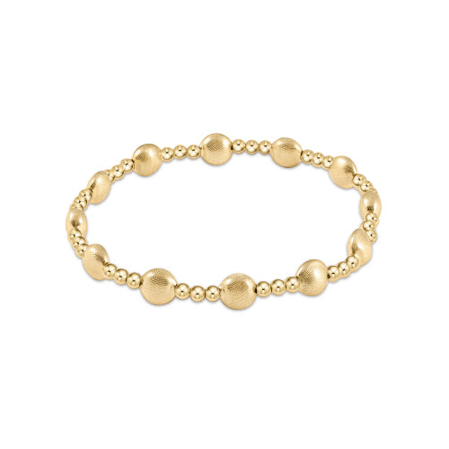 ENEWTON EXTENDS - HONESTY GOLD SINCERITY PATTERN 6MM BEAD BRACELET