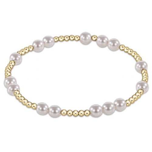 Extends | Hope Unwritten 5mm Bead Bracelet | Pearl