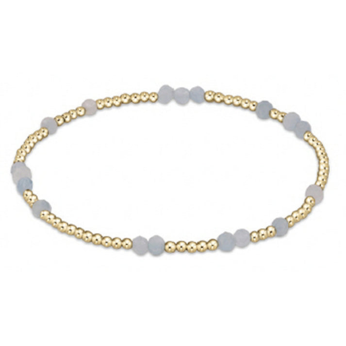 egirl Hope Unwritten Gemstone Bracelet - Aquamarine