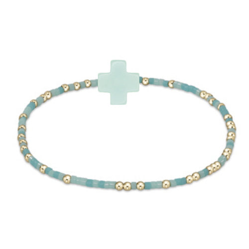 egirl Hope Unwritten Signature Cross Bracelet - Mint To Be