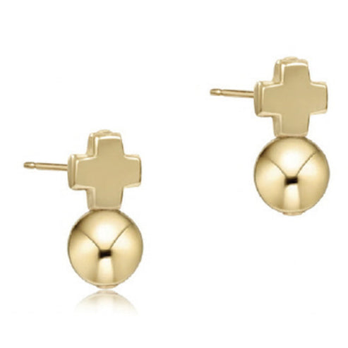 Signature Cross Gold Stud | Classic Gold