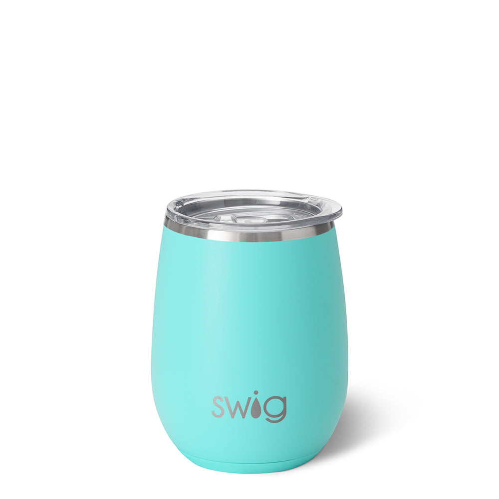 14oz Stemless Wine Cup | Aqua