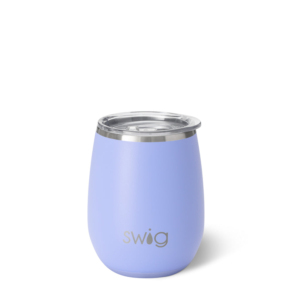 14oz Stemless Wine Cup | Hydrangea