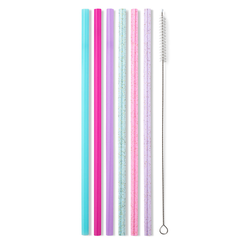 Reusable Straw Set | Cloud Nine Glitter