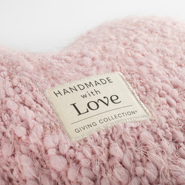 Giving Heart Weighted Pillow | Pink