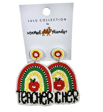 Earrings | Teacher | Beaded Rainbow