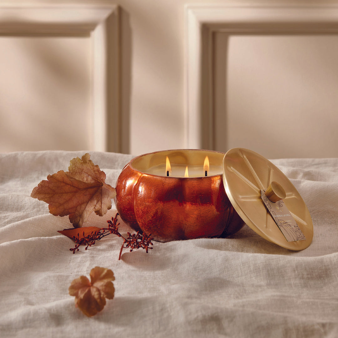 15oz Large Candle | Pumpkin Laurel