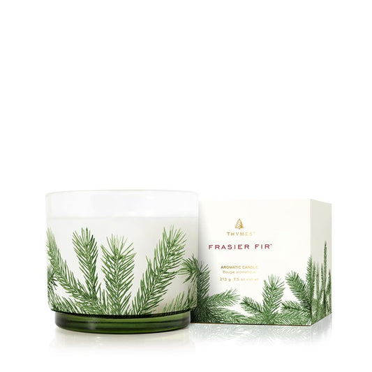 Frasier Fir Votive Candle, Pine Needle Design