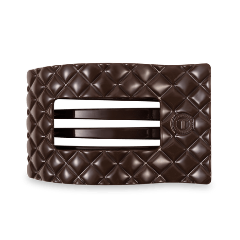 Teleties Rectangle Hair Clip | Truly Taupe Quilted | Assorted Sizes