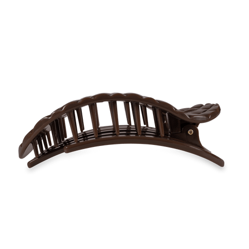 Teleties Flat Round Clip | Truly Taupe Quilted | Assorted Sizes