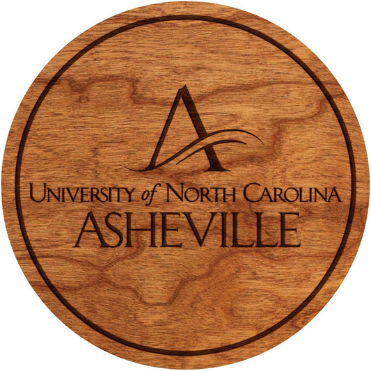 UNC Asheville Logo Cherry  Coaster