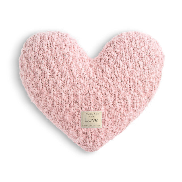 Giving Heart Weighted Pillow | Pink