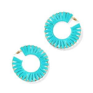 Georgia Earrings - Aqua