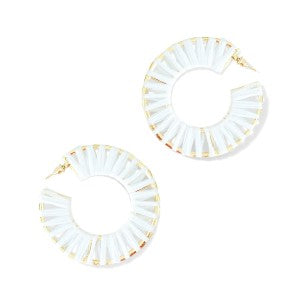 Georgia Earrings - White