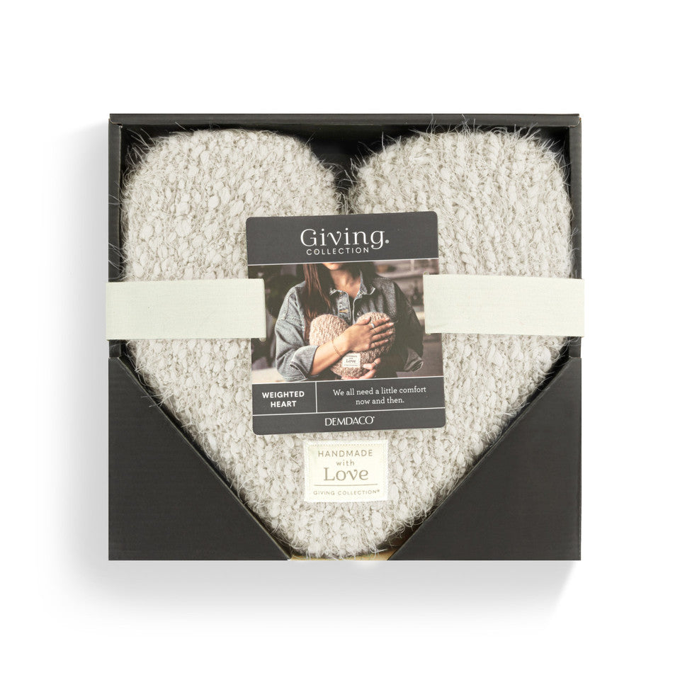 Giving Heart Weighted Pillow | Cream