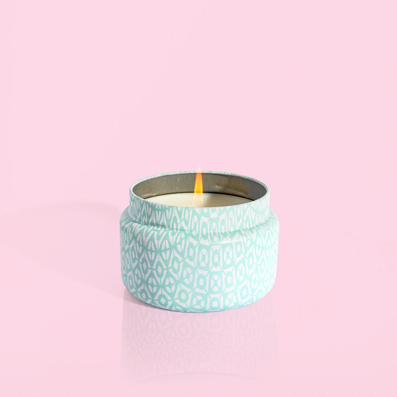 Volcano | Travel Tin Candle | Aqua Printed