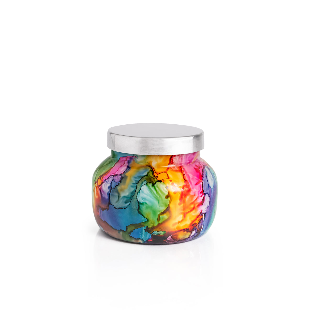 Volcano | Petite Jar Candle | Rainbow Watercolor