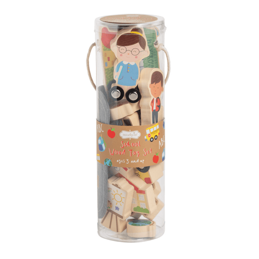 School Wood Toy Set