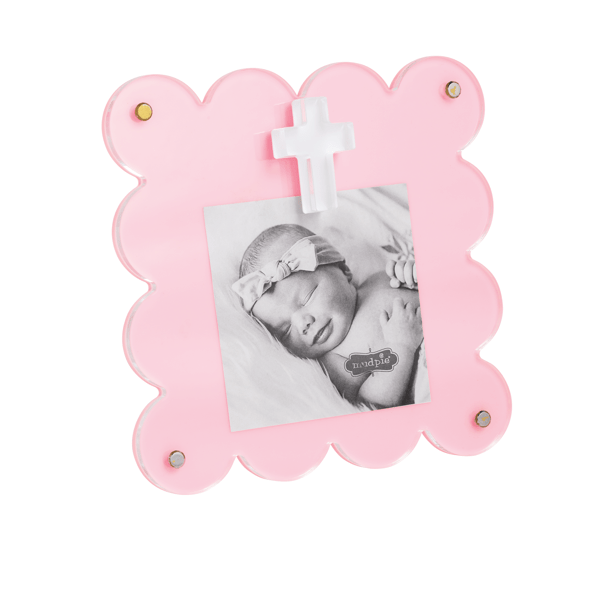 Pink Acrylic Cross Frame