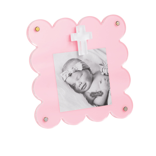 Pink Acrylic Cross Frame