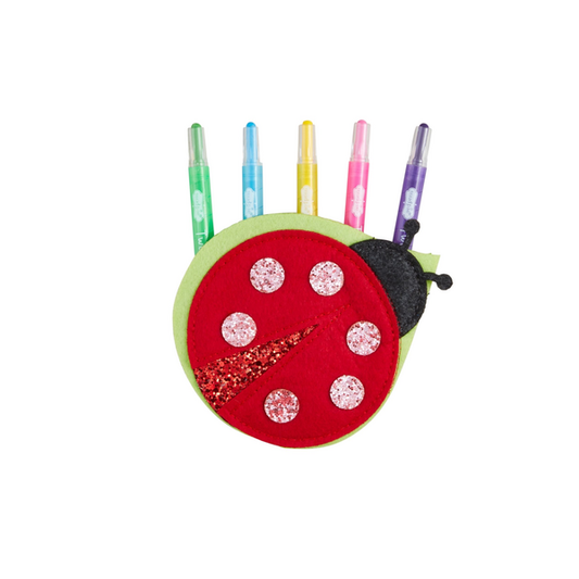 Twisty Crayon Holder | Lady Bug