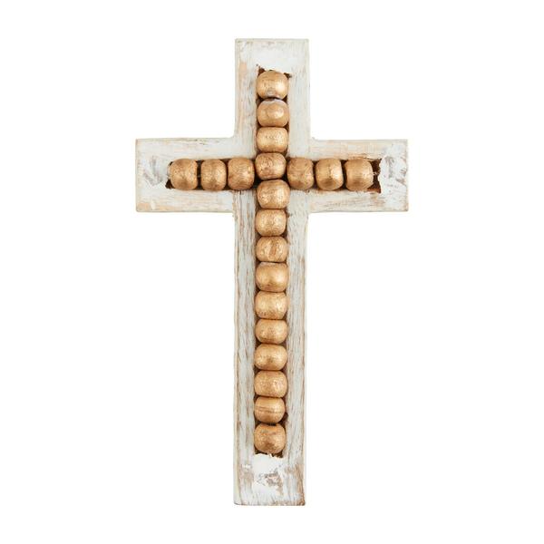 Small Gold Bead Cross