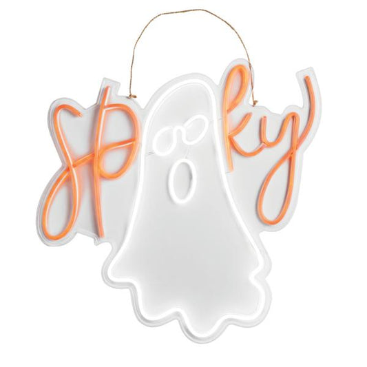 Neon Ghost Door Hanger