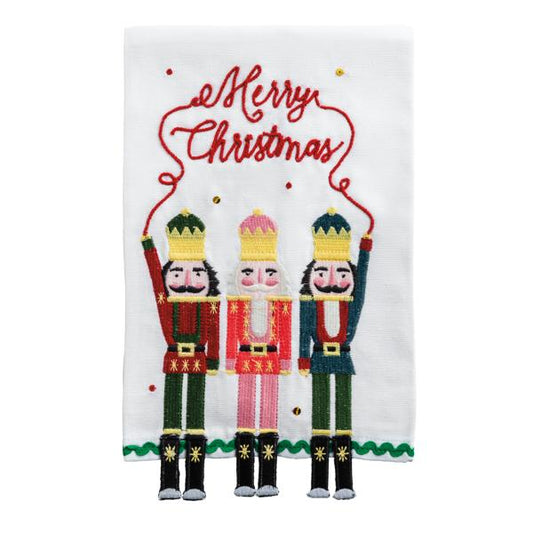 Nutcracker Dangle Embroidery Towel