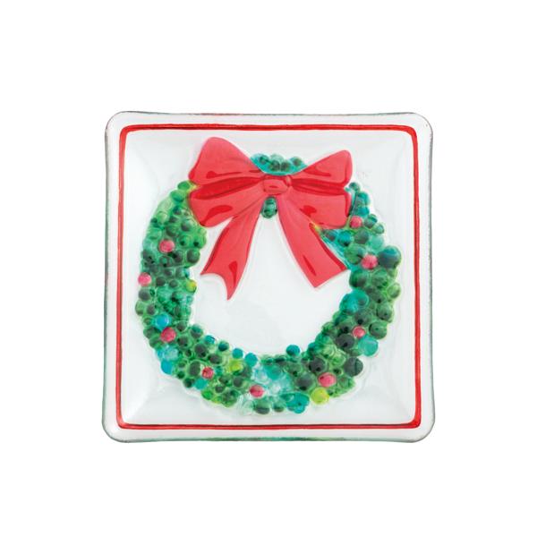 Wreath Fused Glass Plate
