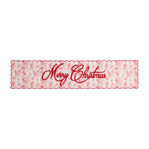 Christmas Toile Table Runner
