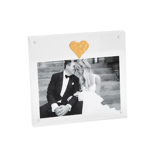 Acrylic Frame | Gold Heart
