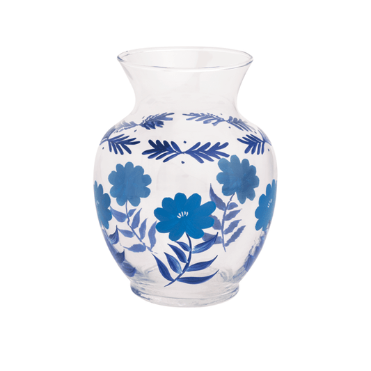 Blue Flower Stem Vase