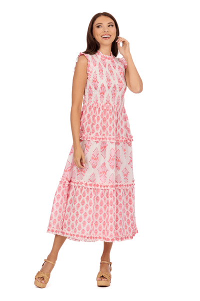 Ward Smocked Midi Dress